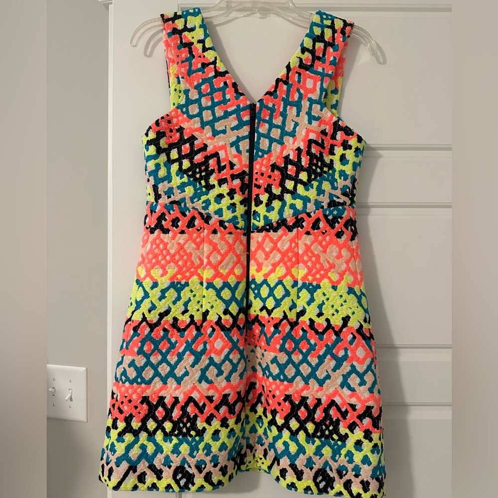 Colorful Geometric Pattern Dress - Picture 2 of 4